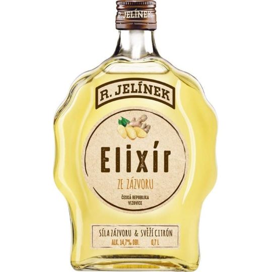 R. Jelínek Elixír ze zázvoru 0,7l budík
