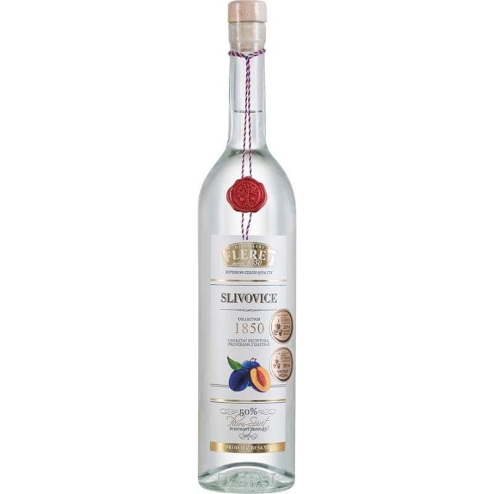 Slivovice fleret 50% 0,7l s pečetí