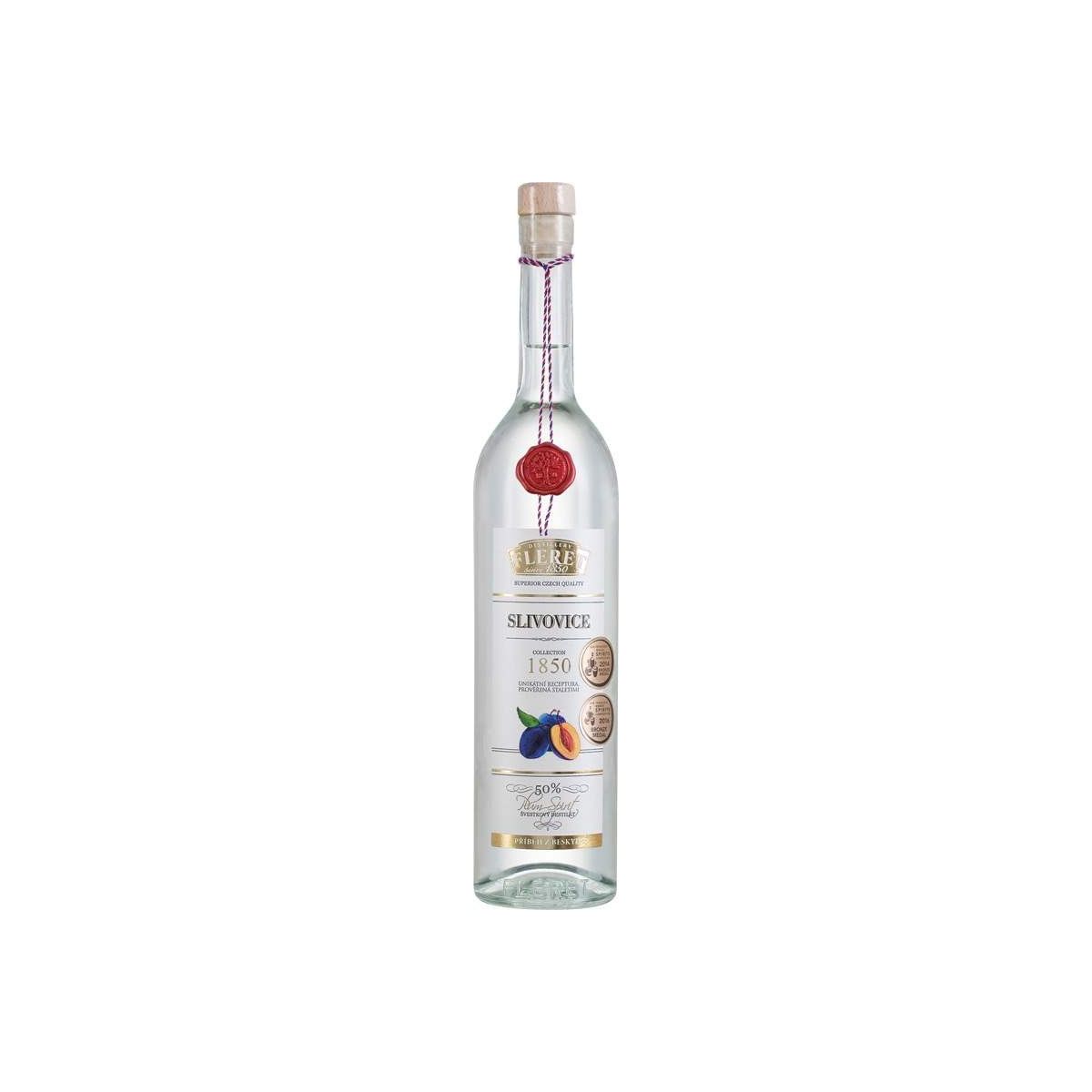 Slivovice fleret 50% 0,7l s pečetí