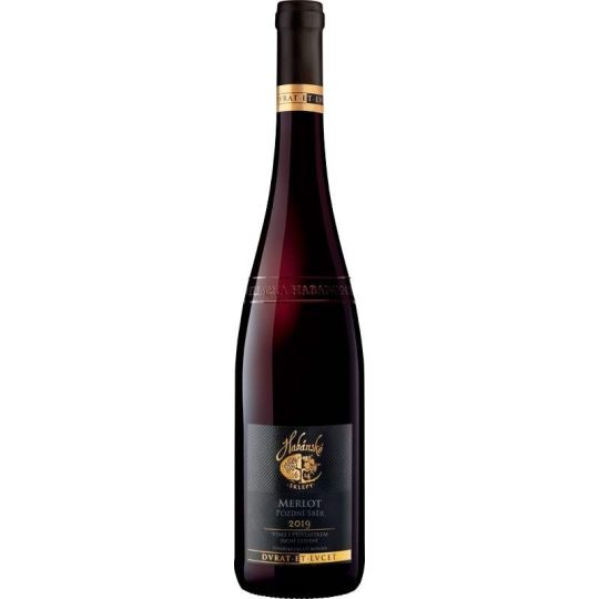 Merlot pozdní sběr 0,75l - Habánské sklepy