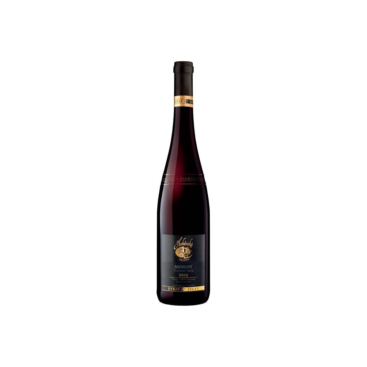 Merlot pozdní sběr 0,75l - Habánské sklepy