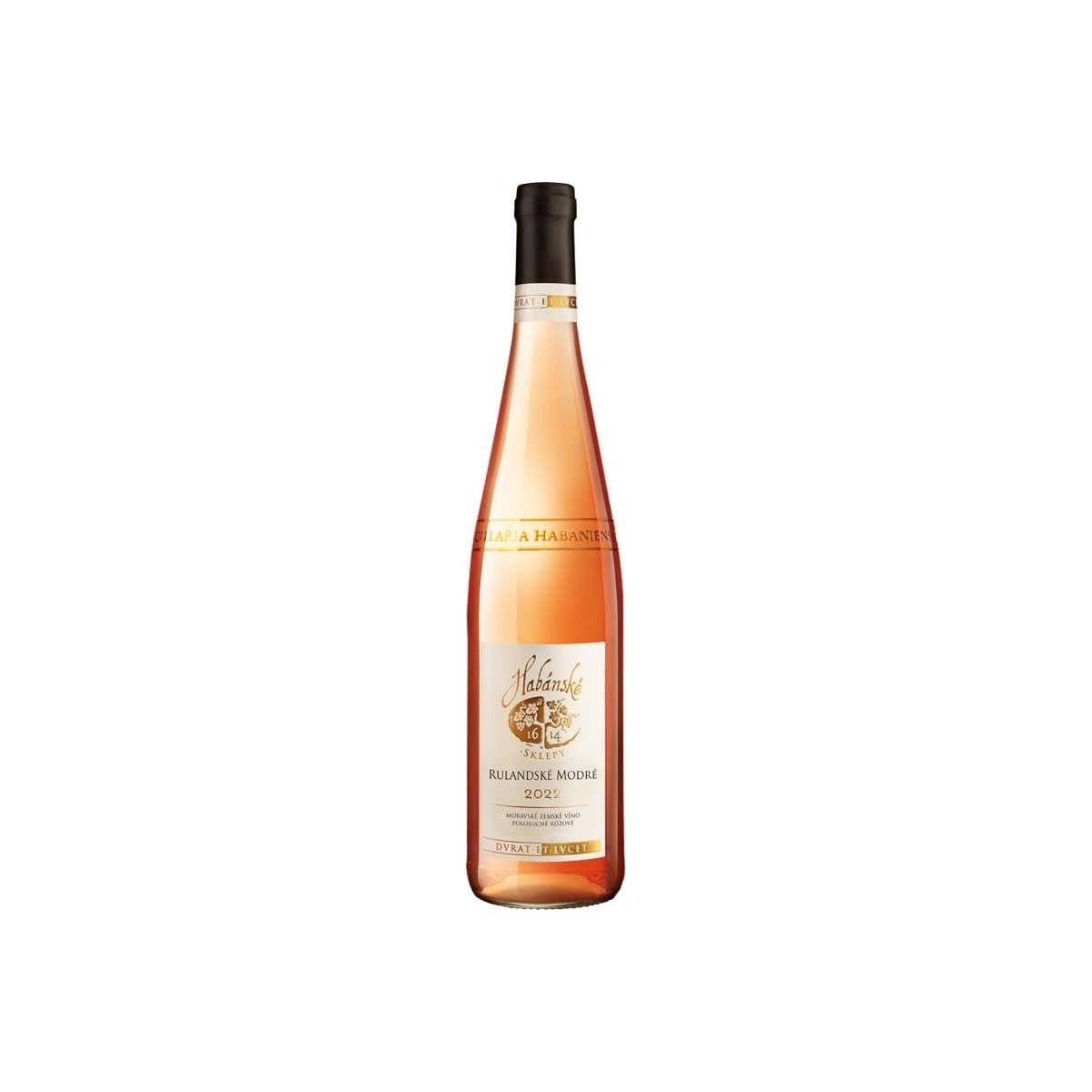 Rulandské modré rosé 0,75l - Habánské sklepy
