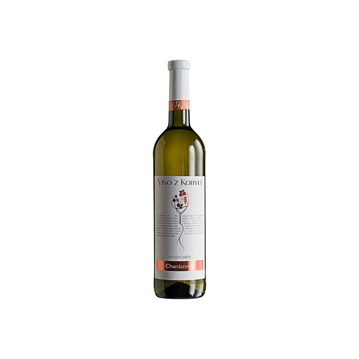 Chardonnay pozdní sběr 0,75l - Patria Kobylí