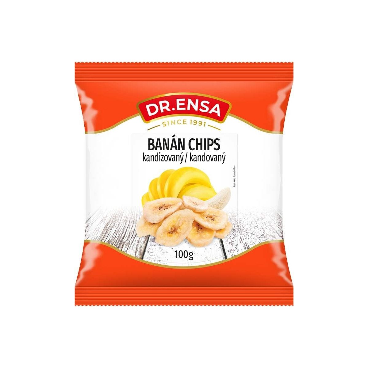 Banán chips kandovaný 100g - Dr.Ensa