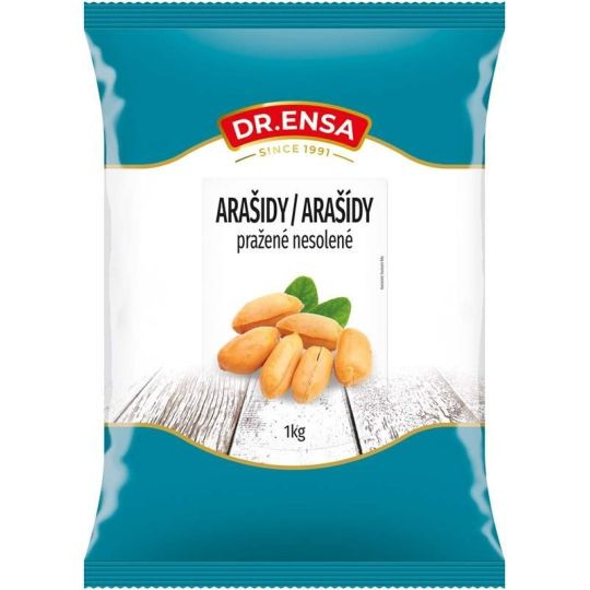 Arašídy pražené nesolené 1kg - Dr.Ensa