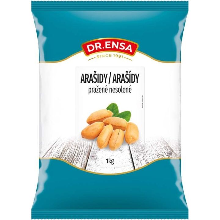 Arašídy pražené nesolené 1kg - Dr.Ensa