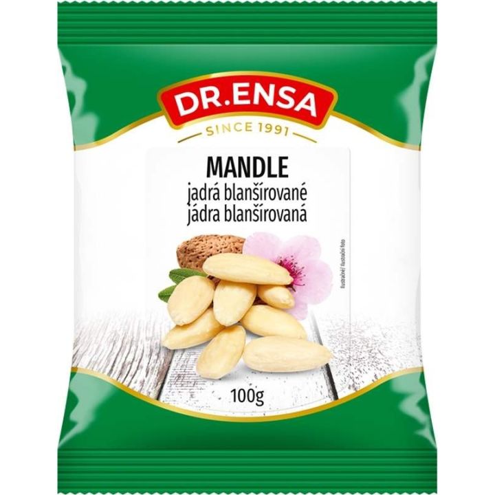 Mandle jádra blanšírovaná 100g - Dr.Ensa