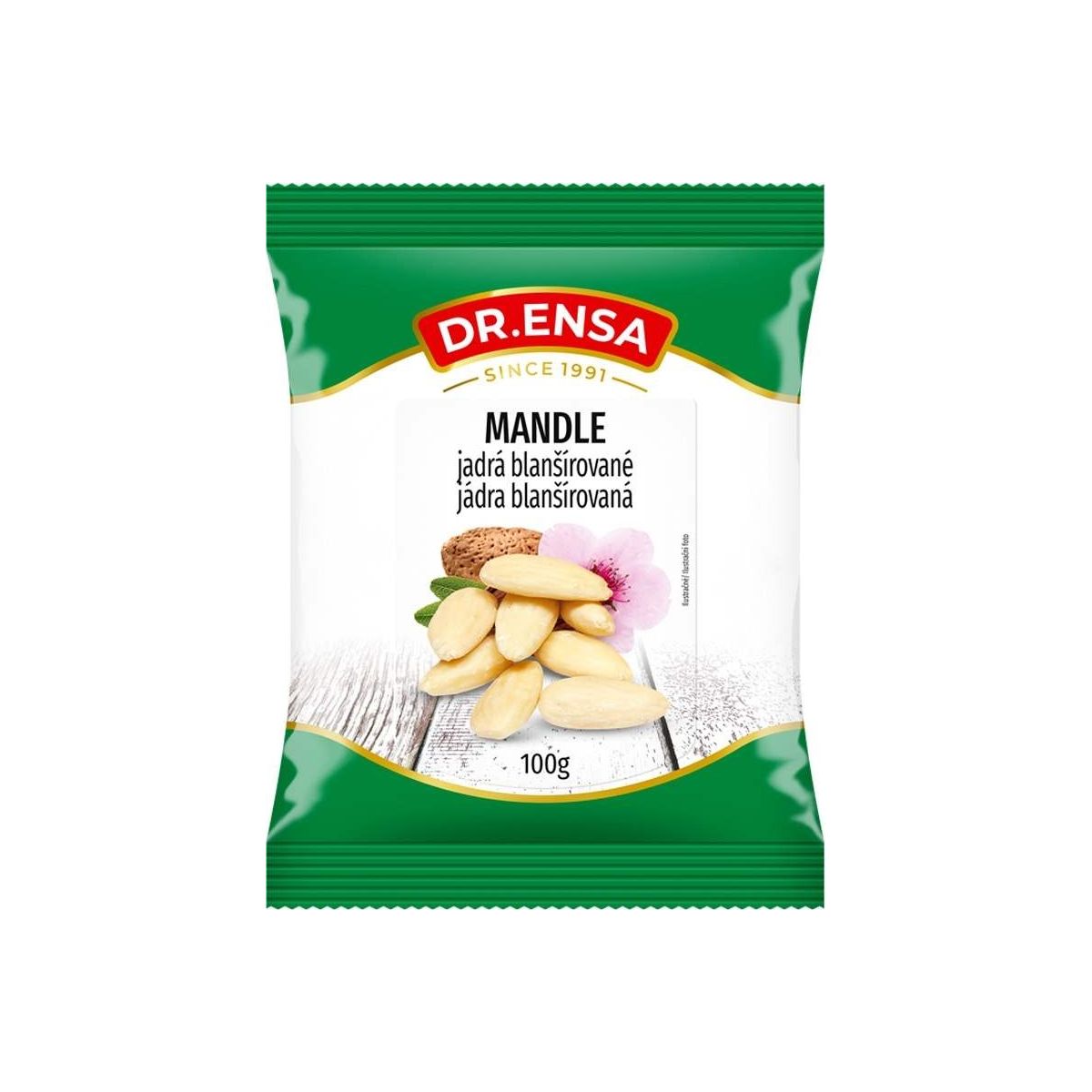 Mandle jádra blanšírovaná 100g - Dr.Ensa