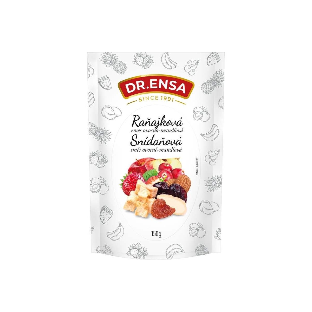 Snídaňová směs ovocně mandlová 150g - Dr.Ensa