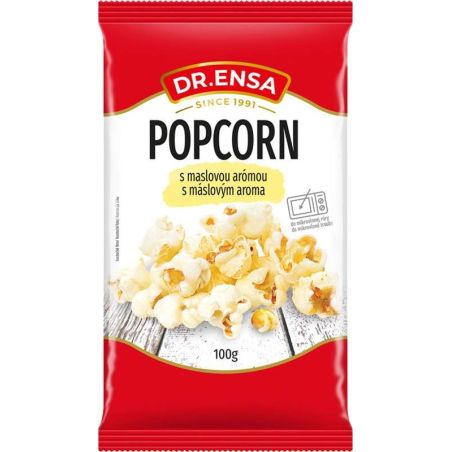 Popcorn s máslovým aroma 100g - Dr.Ensa