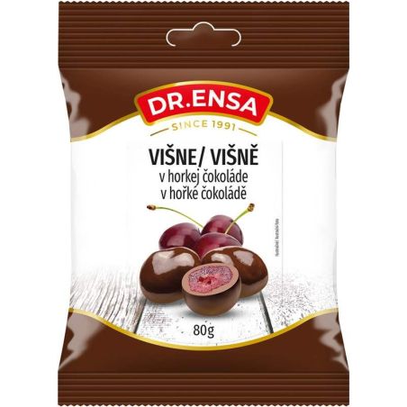 Višně v hořké čokoládě 80g - Dr.Ensa