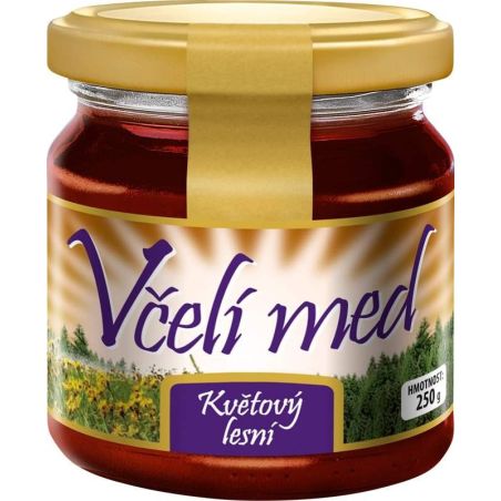 Včelí med květový lesní 250g