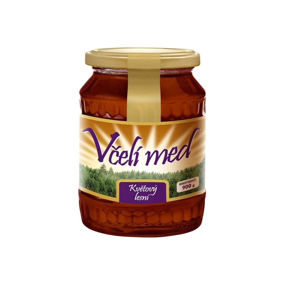 Včelí med květový lesní 900g
