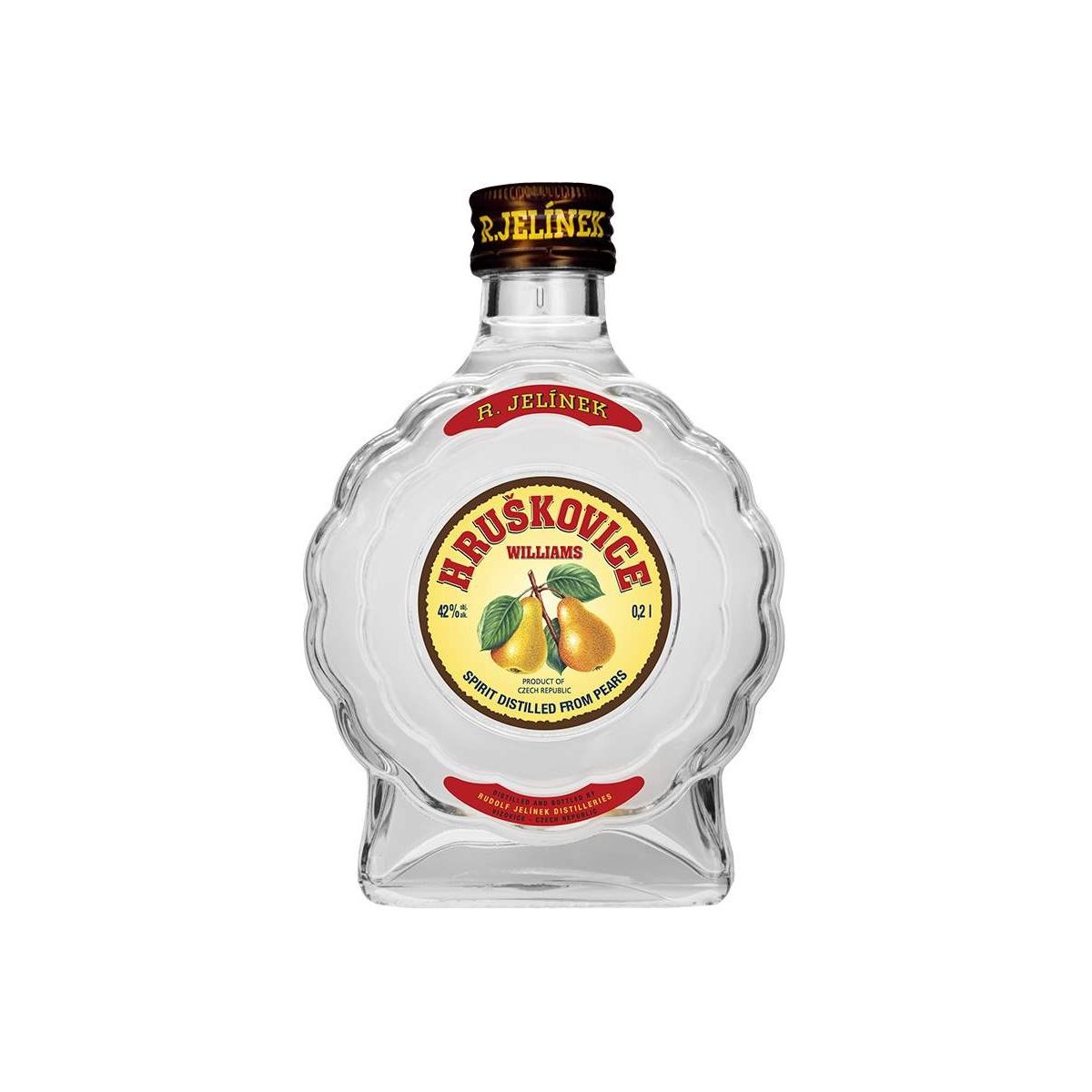 R. Jelínek Hruškovice Williams 42% 0,2l budík
