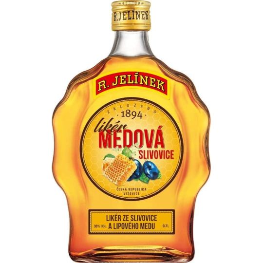 R. Jelínek Likér Medová Slivovice 0,7l budík