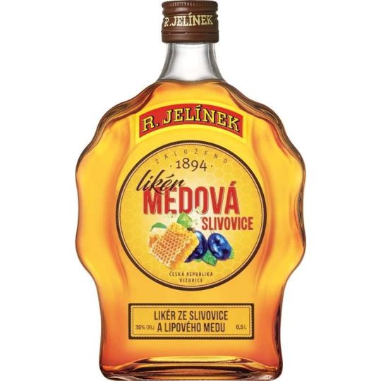 R. Jelínek Likér Medová Slivovice 0,5l budík