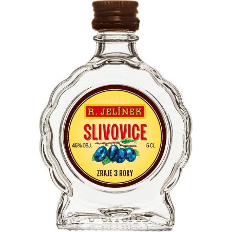 R. Jelínek Slivovice bílá 45% 0,05l budík