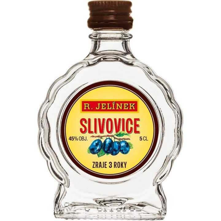 R. Jelínek Slivovice bílá 45% 0,05l budík