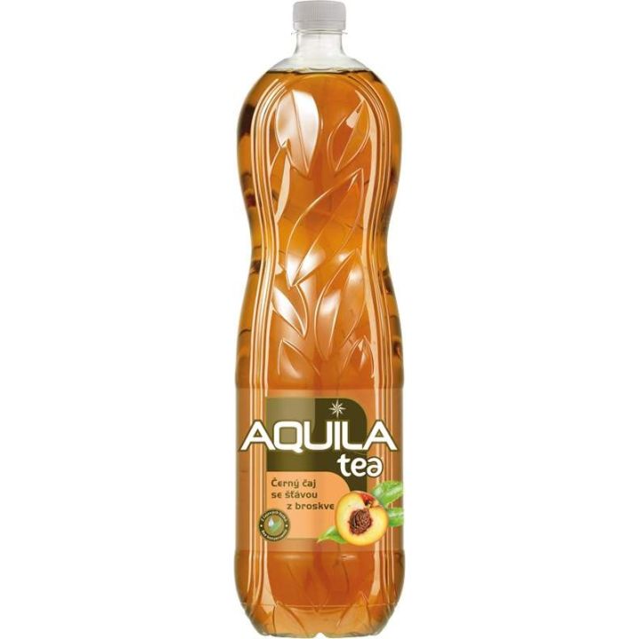 Aquila černý čaj se šťávou z broskve 1,5l - PET