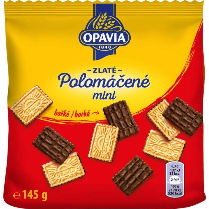 Zlaté Polomáčené mini hořké 145g