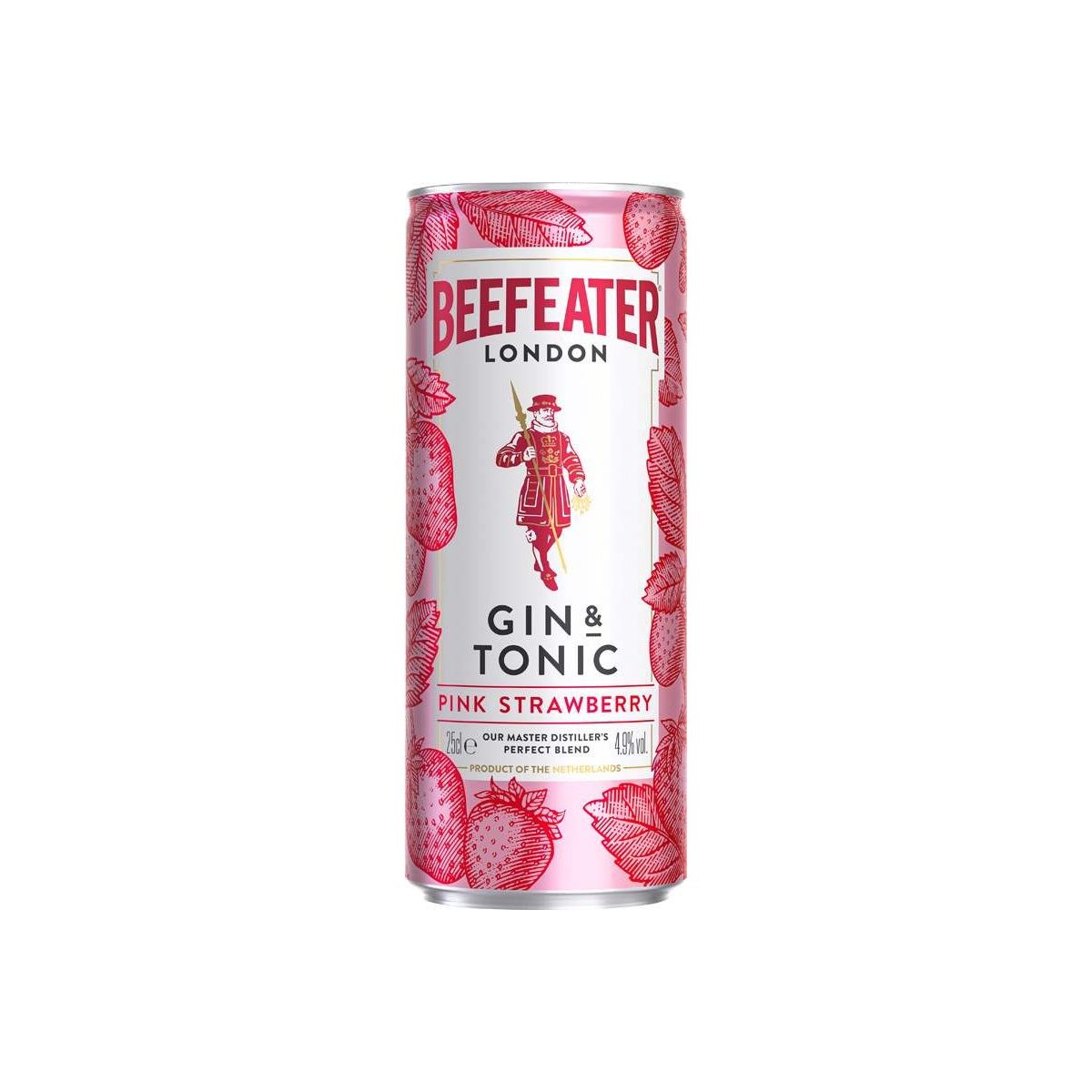 Beefeater pink Strawberry & tonic 0.25l - plech