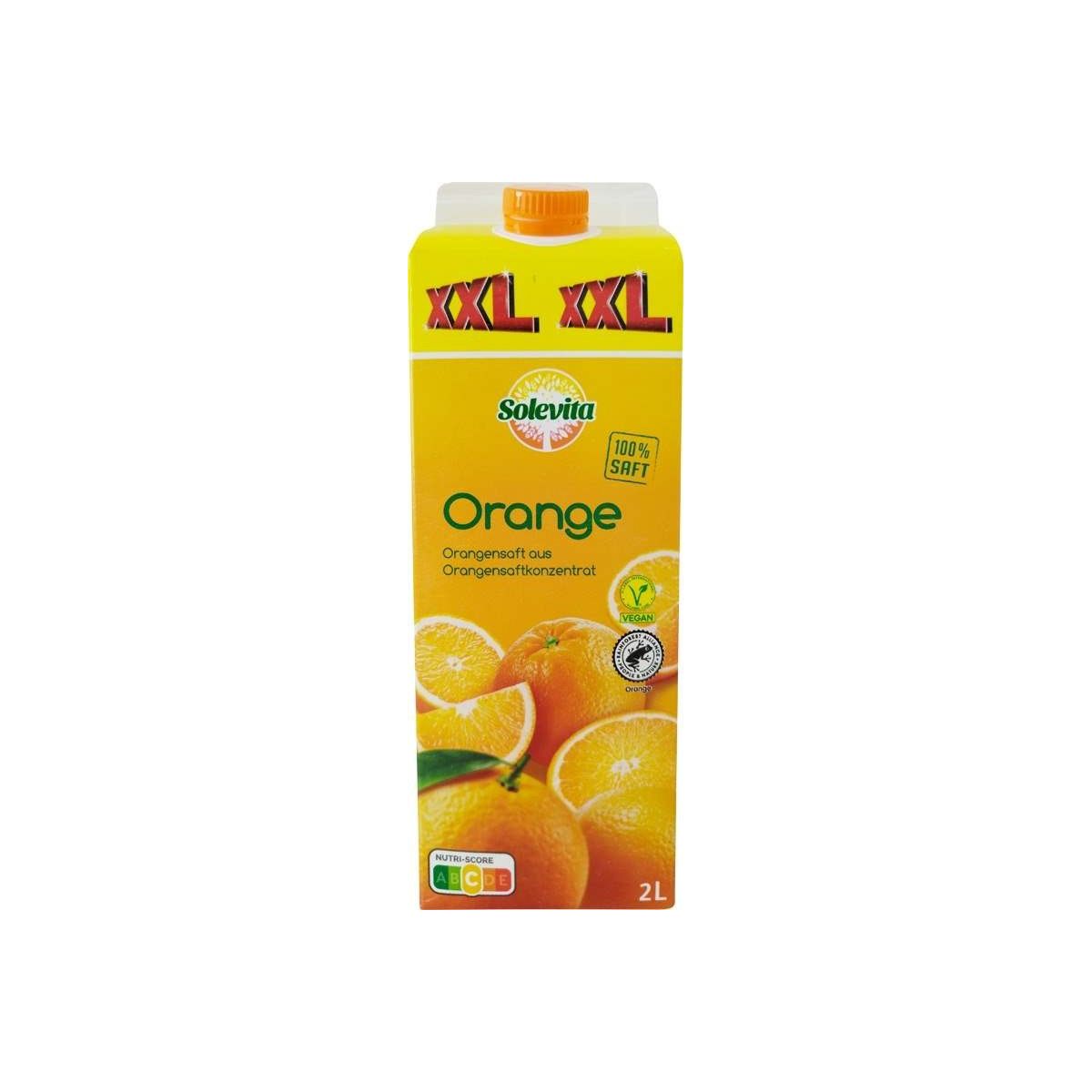 Solevita XXL Pomeranč 100% 2l