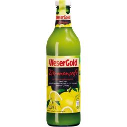 WeserGold Citronová štáva 100% 0,75l