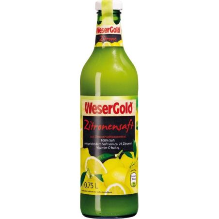 WeserGold Citronová štáva 100% 0,75l