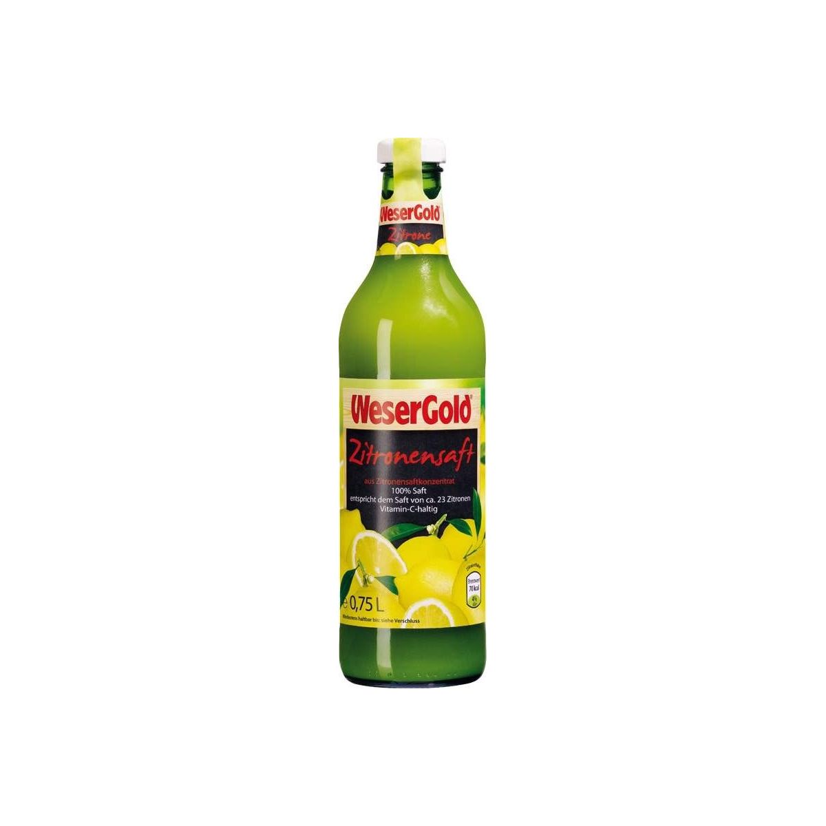 WeserGold Citronová štáva 100% 0,75l