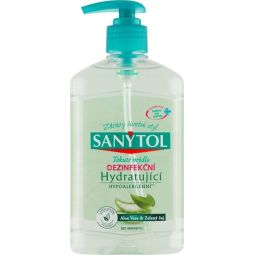 Tekuté mýdlo dezinfekční hydratující Aloe vera & zelený čaj 250ml - Sanytol