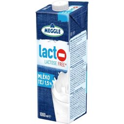 Meggle polotučné mléko 1,5% bez laktózy 1l