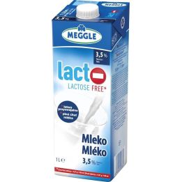 Meggle plnotučné mléko 3,5% bez laktózy 1l