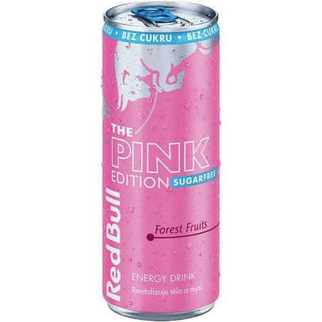 Red Bull Pink Edition bez cukru Forest Fruits 0,25l plech