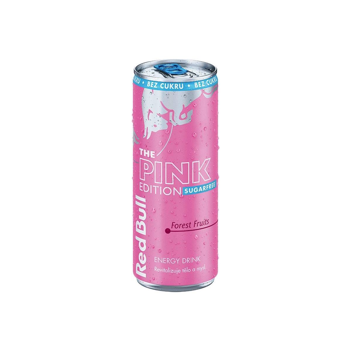 Red Bull Pink Edition bez cukru Forest Fruits 0,25l plech