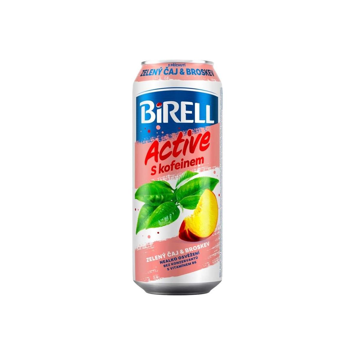 Birell Active Zelený čaj & broskev 0,5l - plech