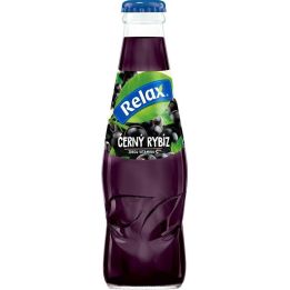 Relax černý rybíz 0,2l sklo
