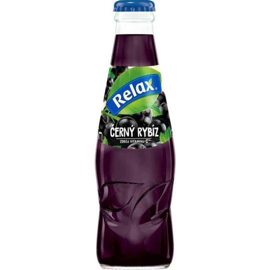 Relax černý rybíz 0,2l sklo