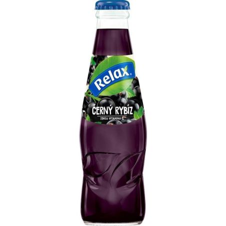 Relax černý rybíz 0,2l sklo