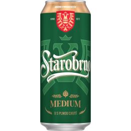 Starobrno Medium 0,5l - plech