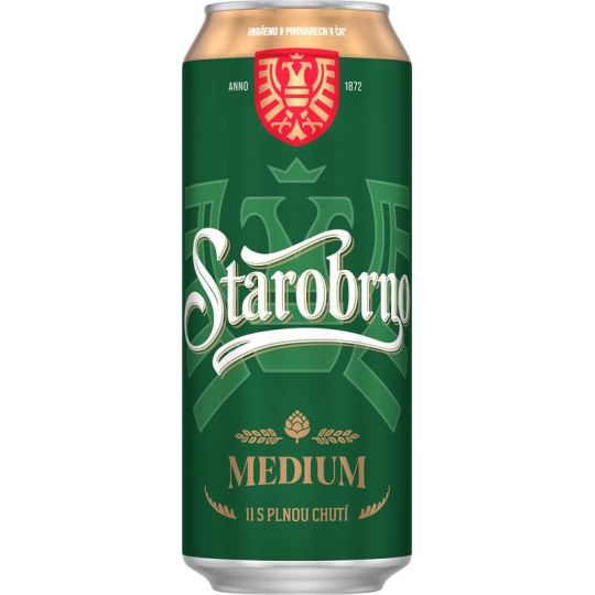 Starobrno Medium 0,5l - plech