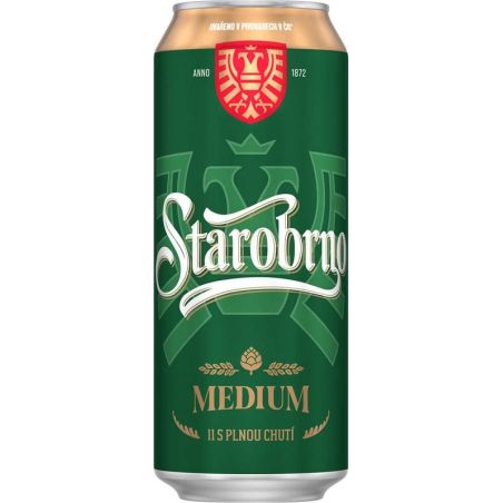 Starobrno Medium 0,5l - plech