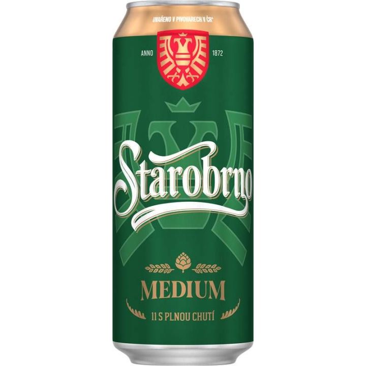 Starobrno Medium 0,5l - plech