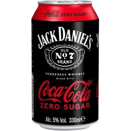 Jack Daniel's Tennessee Whiskey & Coca-Cola Zero 0,33l - plech