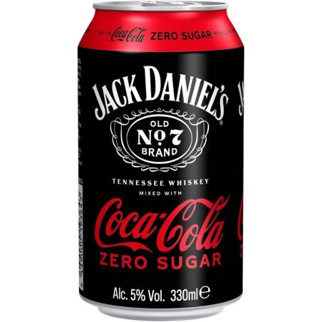 Jack Daniel's Tennessee Whiskey & Coca-Cola Zero 0,33l - plech