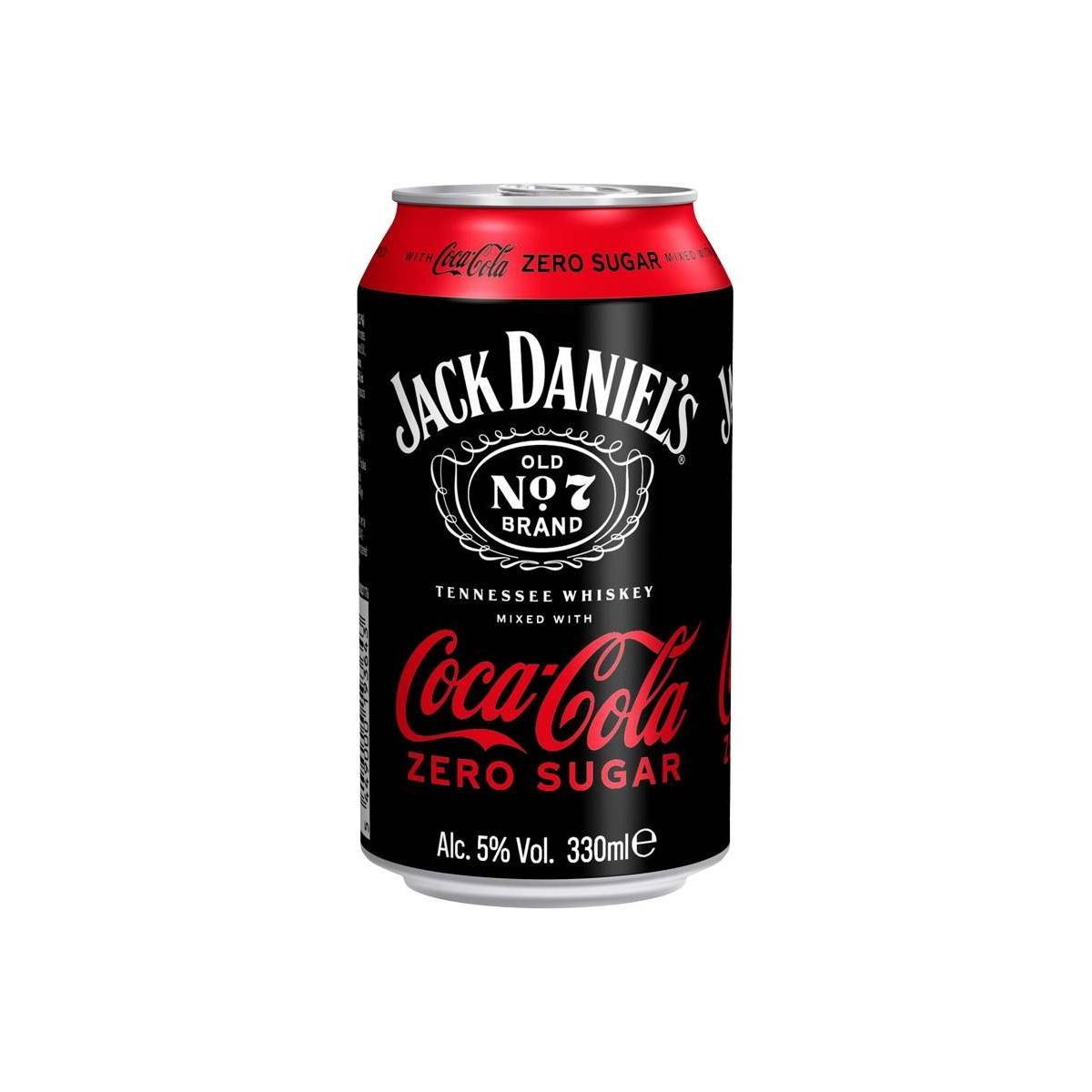 Jack Daniel's Tennessee Whiskey & Coca-Cola Zero 0,33l - plech