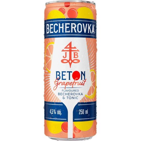 Becherovka Beton Grapefruit & Tonic 0,25l - plech