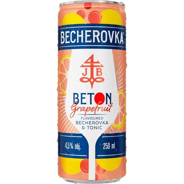 Becherovka Beton Grapefruit & Tonic 0,25l - plech