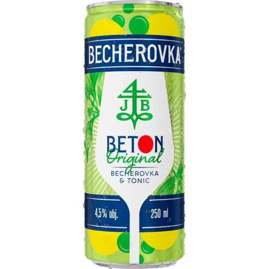 Becherovka Beton Original & Tonic 0,25l - plech