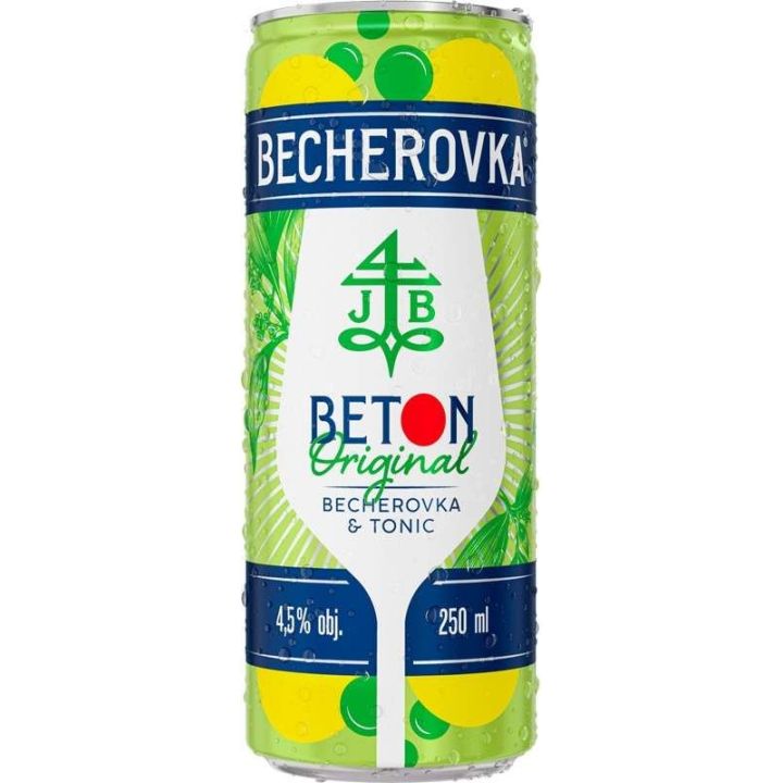 Becherovka Beton Original & Tonic 0,25l - plech