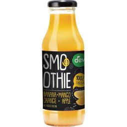 Deva Smoothie banán, mango, pomeranč, jablko 0,3l - sklo